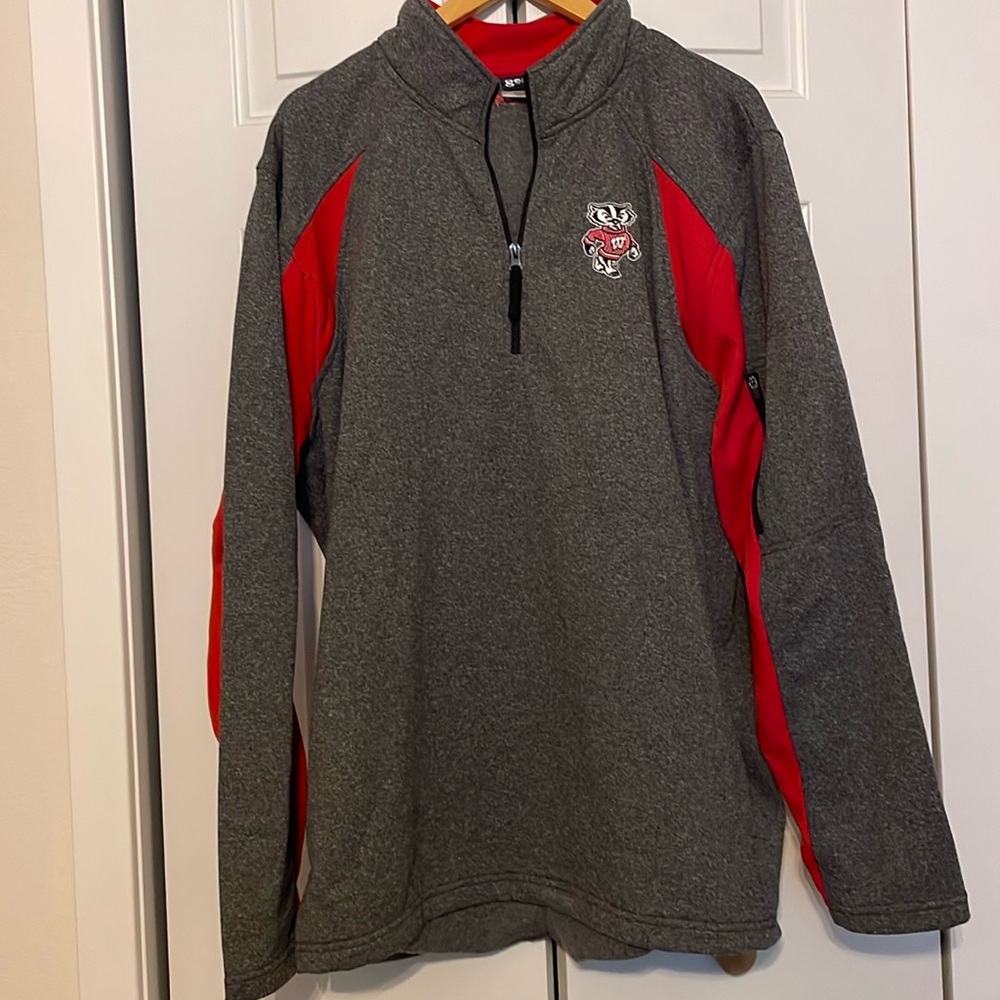 Wisconsin fleece quarter zip